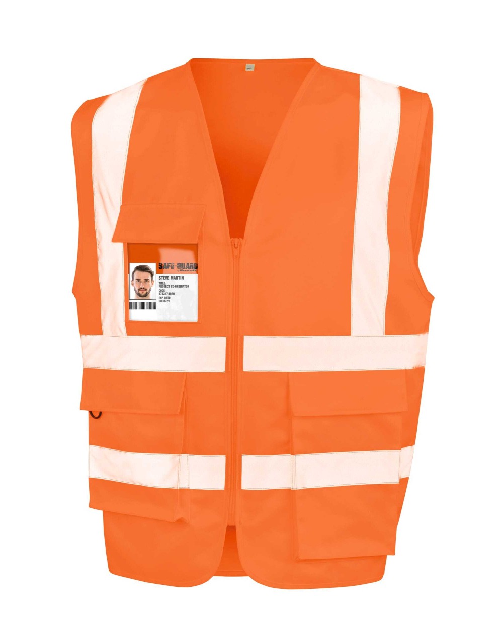 Gilets de sécurité personnalisable RESULT Gilet de sécurité zippé