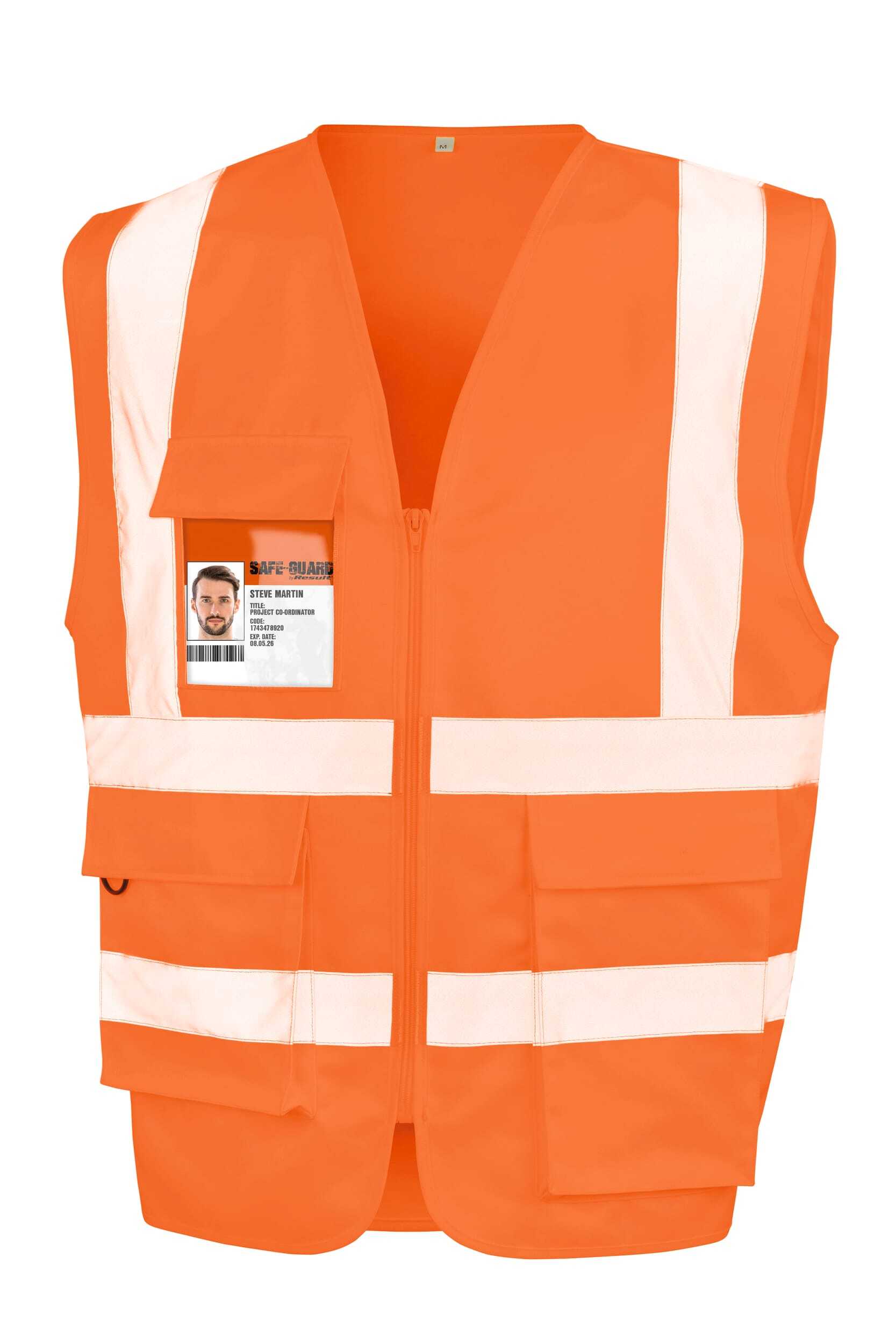 Gilets de sécurité personnalisable RESULT Gilet de sécurité zippé
