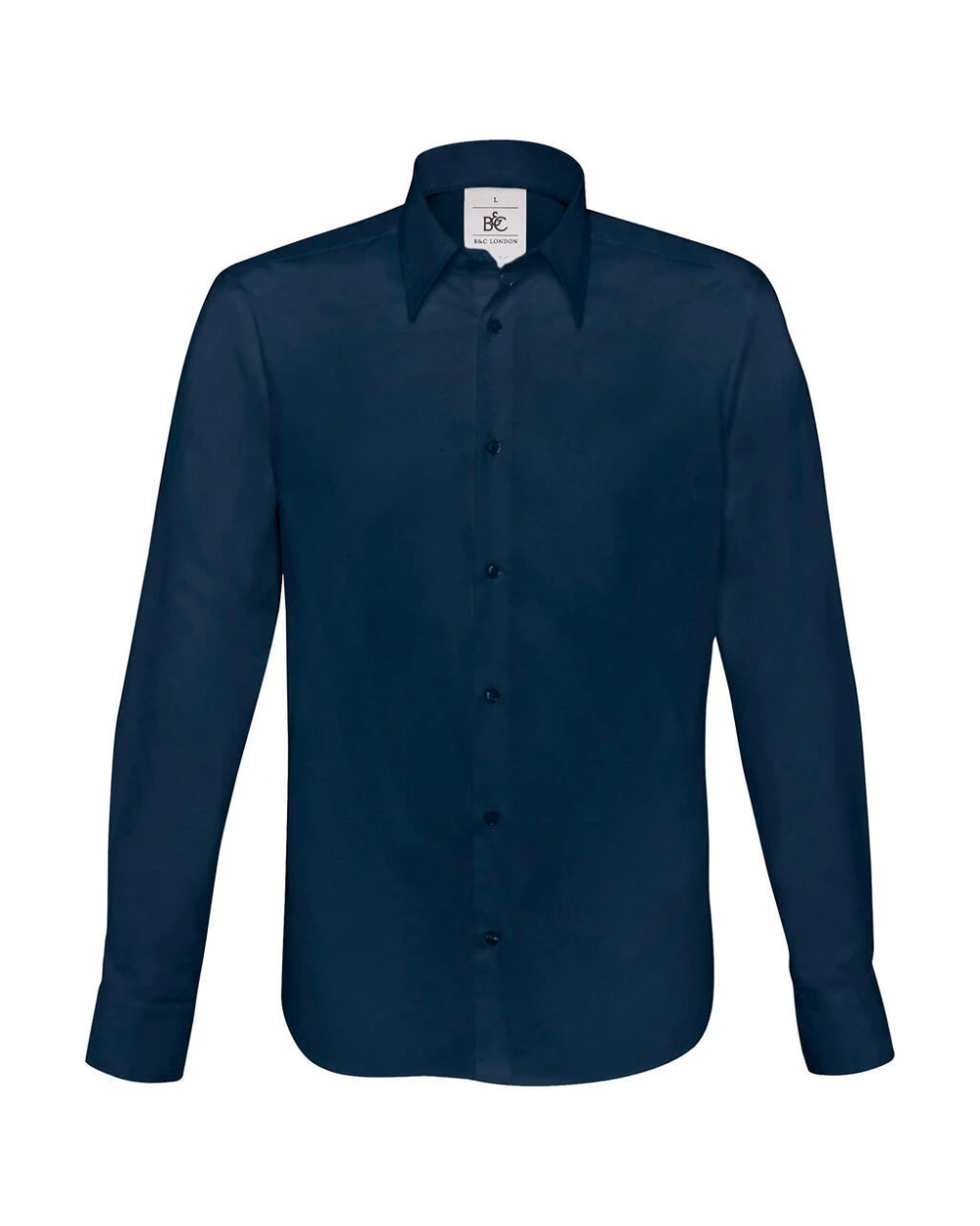 B&C London Stretch Shirt LS Hemden personalisierbar