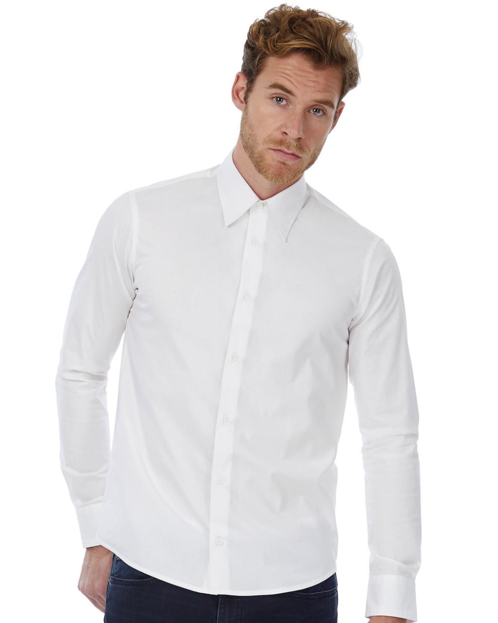 Chemises personnalisable B&C London Stretch Shirt LS
