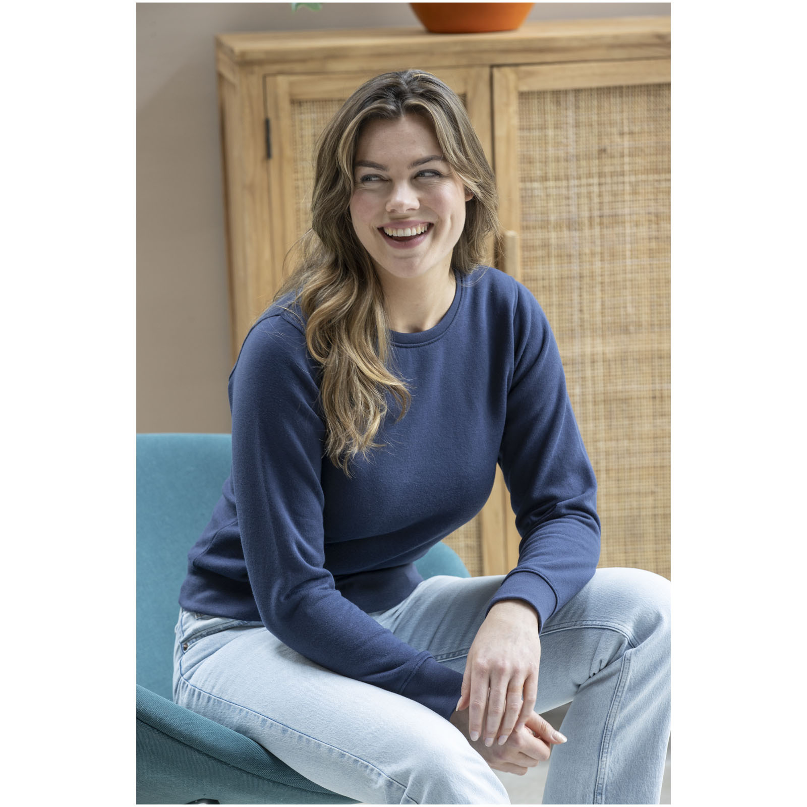 ELEVATE Zenon Damenpullover mit Rundhalsausschnitt Sweatshirts personalisierbar