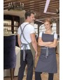 DENNYS LONDON Apron With Grey Ties Crossover Schürzen personalisierbar