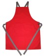 DENNYS LONDON Apron With Grey Ties Crossover Schürzen personalisierbar