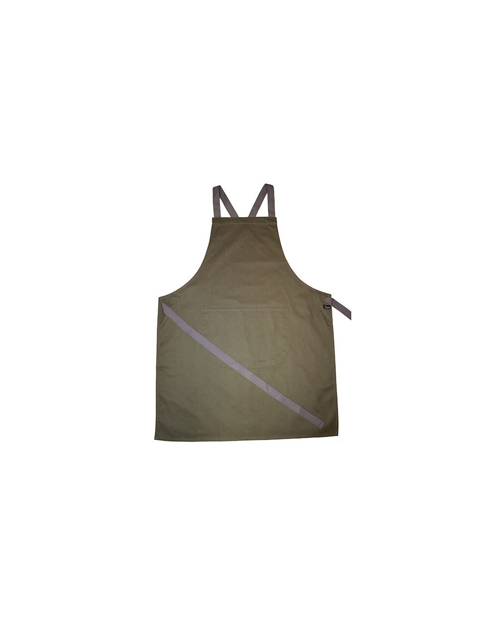Schorten DENNYS LONDON Apron With Grey Ties Crossover voor bedrukking &amp; borduring