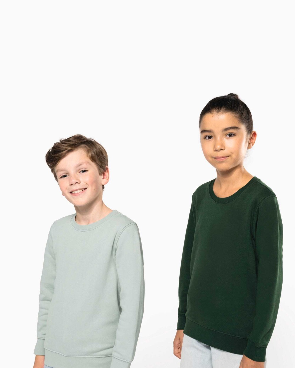Sweaters & hoodies KARIBAN Ecologische kindersweater met ronde hals voor bedrukking &amp; borduring