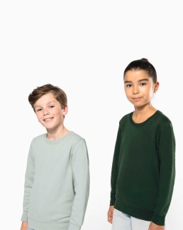 Sweat-shirt écoresponsable col rond enfant