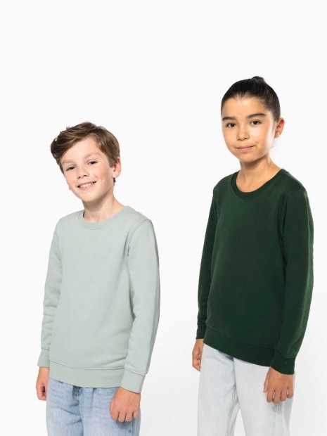 Sweat-shirts à personnaliser KARIBAN Sweat-shirt écoresponsable col rond enfant 