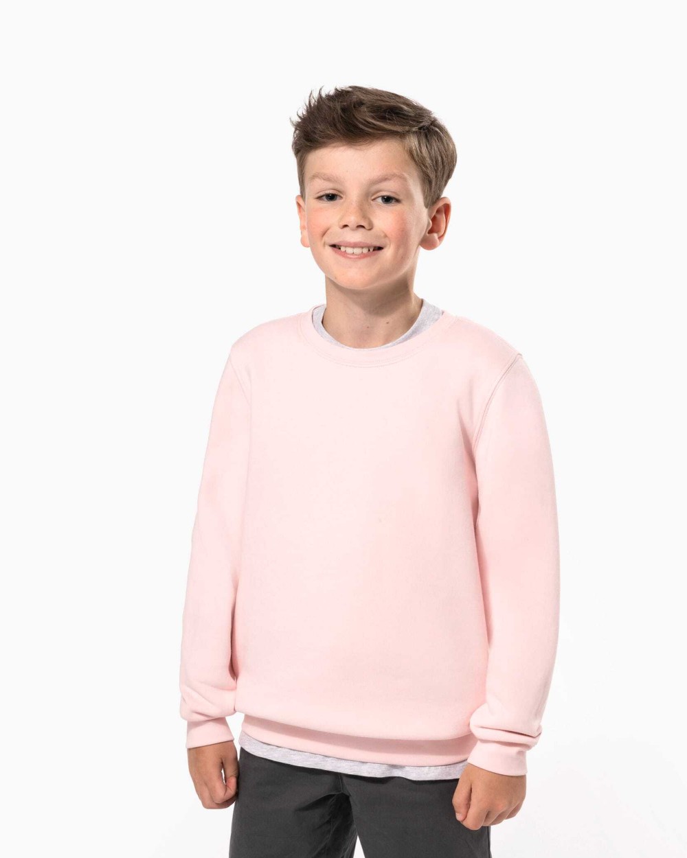 Sweaters & hoodies KARIBAN Ecologische kindersweater met ronde hals voor bedrukking &amp; borduring