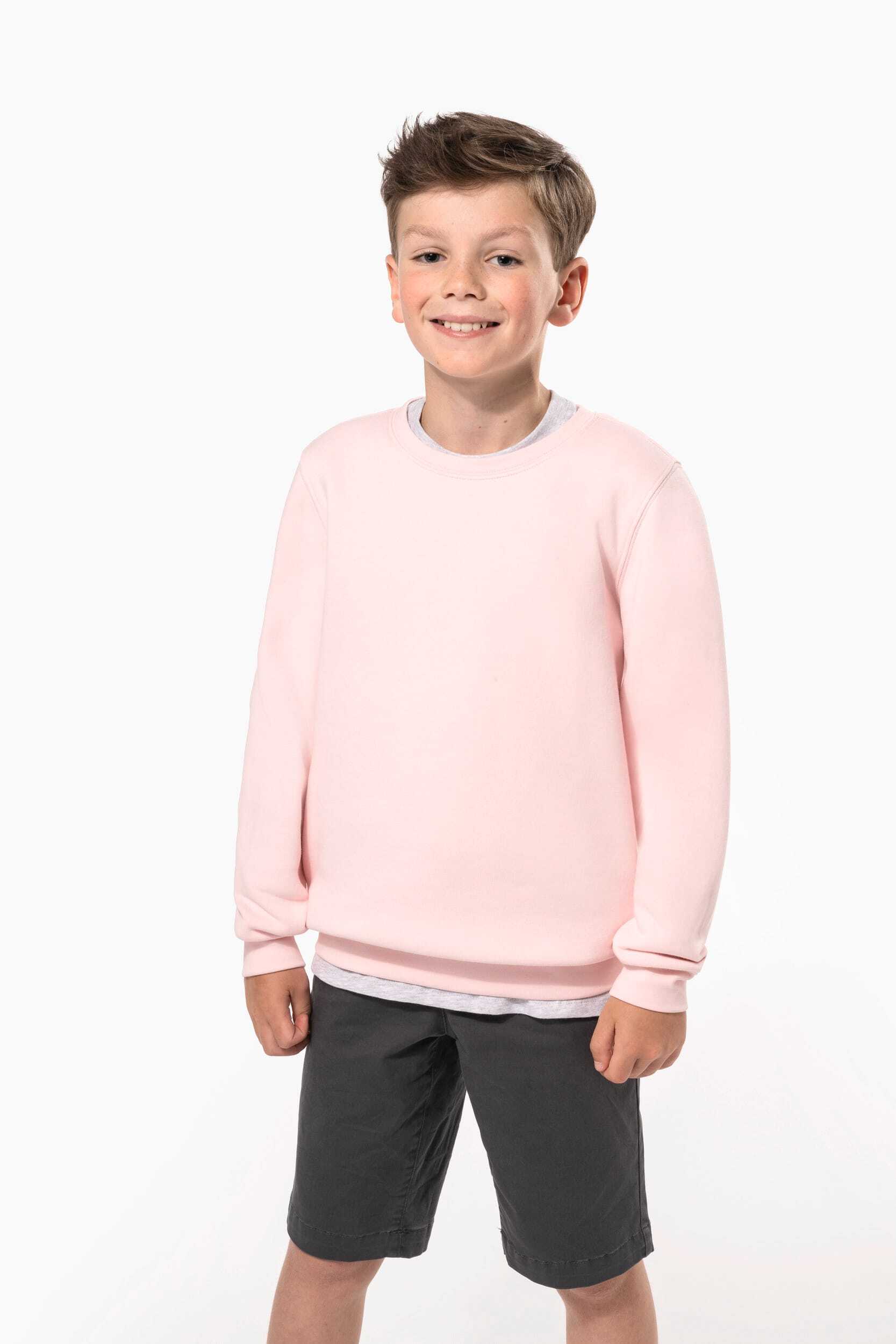 Sweat-shirts personnalisable KARIBAN Sweat-shirt écoresponsable col rond enfant
