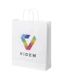 4DO Kraftpapiertasche 80-90 g/m² mit gedrehten Griffen – 32 × 12 × 40 cm Taschen personalisierbar