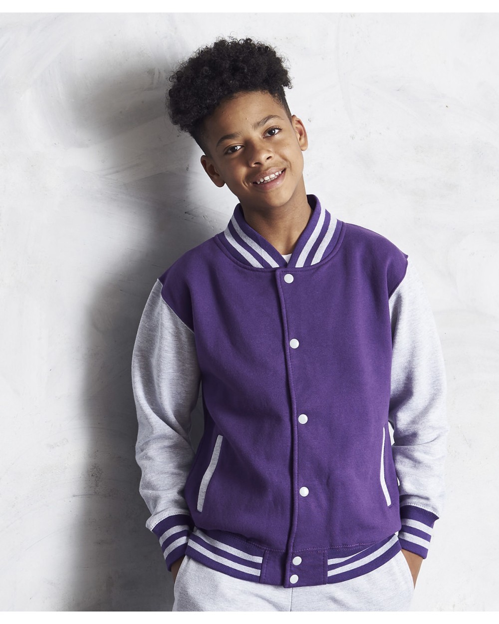 AWDIS KIDS VARSITY JACKET Sweatshirts personalisierbar