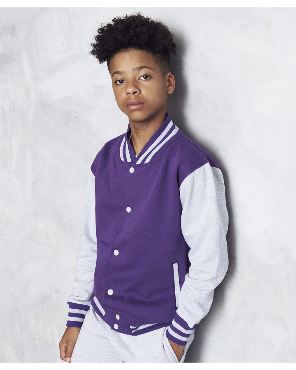 AWDIS KIDS VARSITY JACKET Sweatshirts personalisierbar