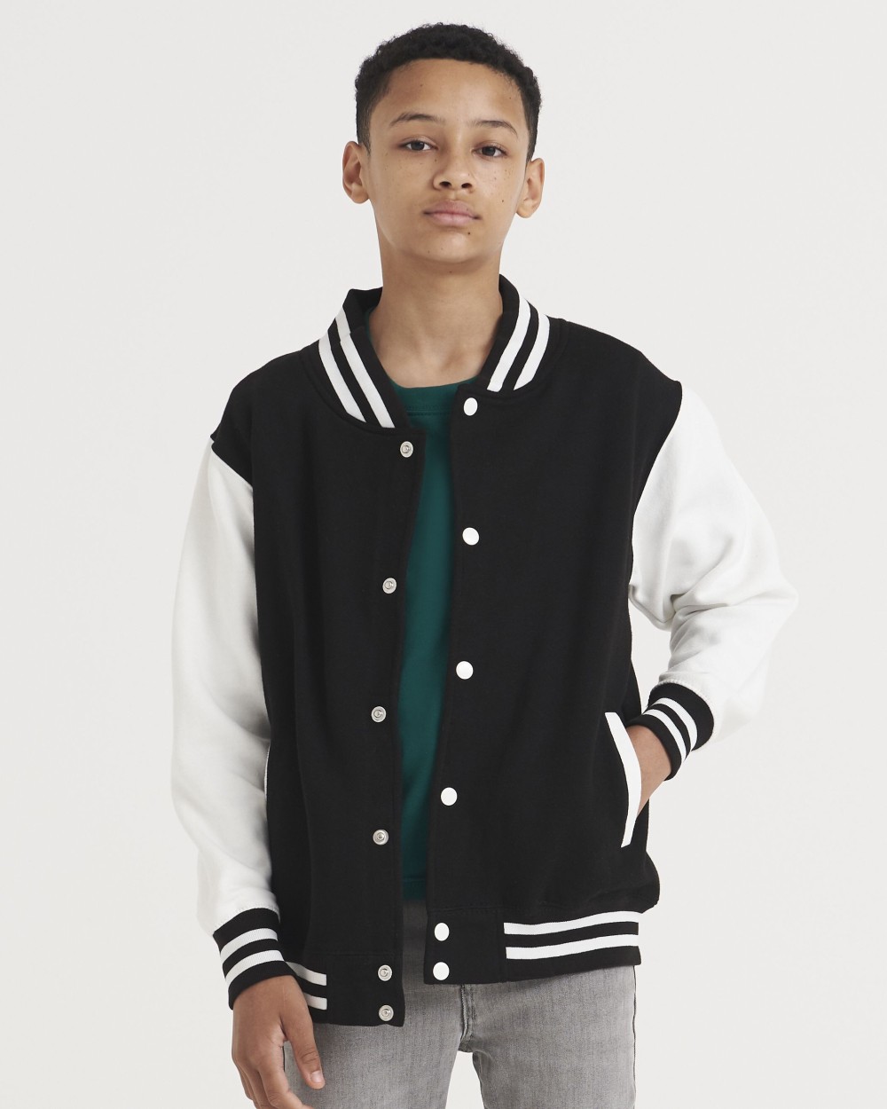 Sweat-shirts personnalisable AWDIS KIDS VARSITY JACKET