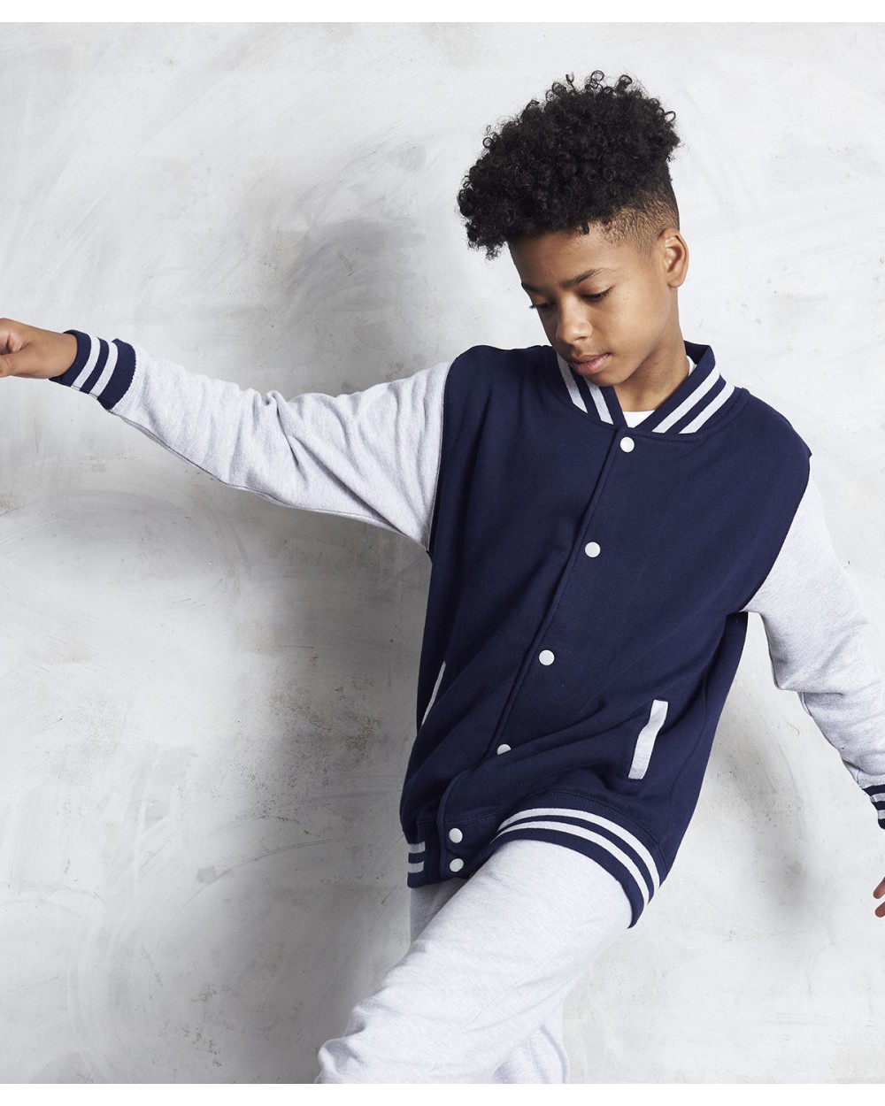 AWDIS KIDS VARSITY JACKET Sweatshirts personalisierbar