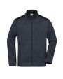 Laines polaires personnalisable JAMES & NICHOLSON Men‘s Knitted Workwear Fleece Jacket -STRONG-