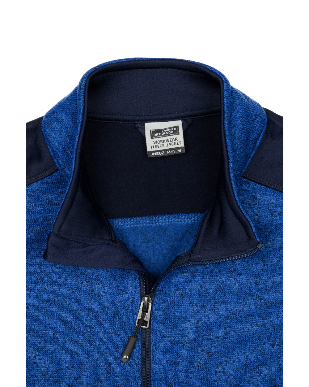 JAMES & NICHOLSON Men‘s Knitted Workwear Fleece Jacket -STRONG- Polar Fleeces personalisierbar