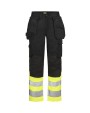 Pantalons personnalisable JOBMAN 2514 Craftsman Trousers Stretch Hi-Vis