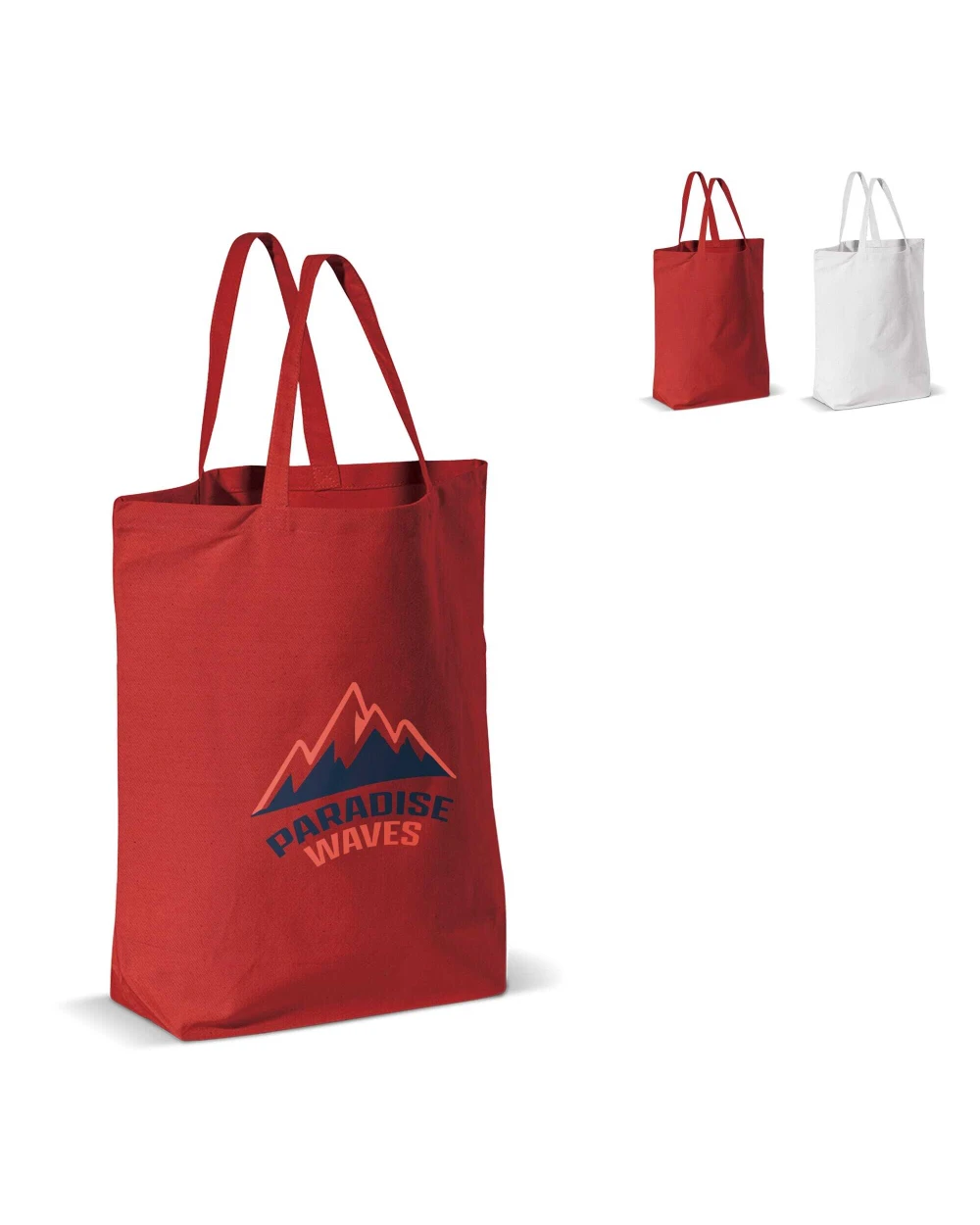4DO Tragetasche Leinwand 250g/m² 41x12x43cm Tote Bags personalisierbar