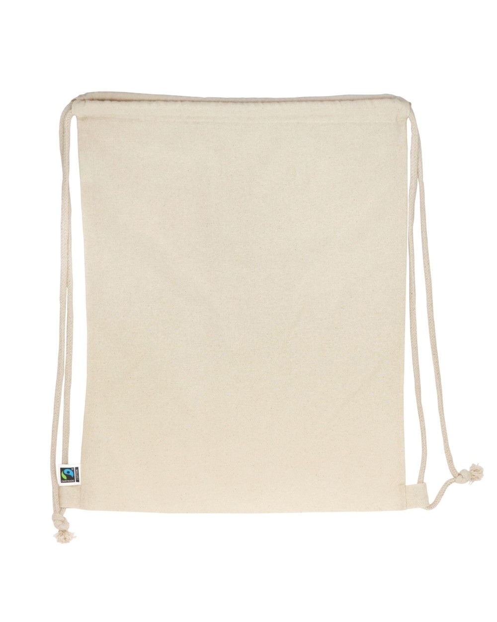 Tassen & Zakken 4DO Fairtrade rugzakje ecru 140g/m² 35x45 cm voor bedrukking &amp; borduring