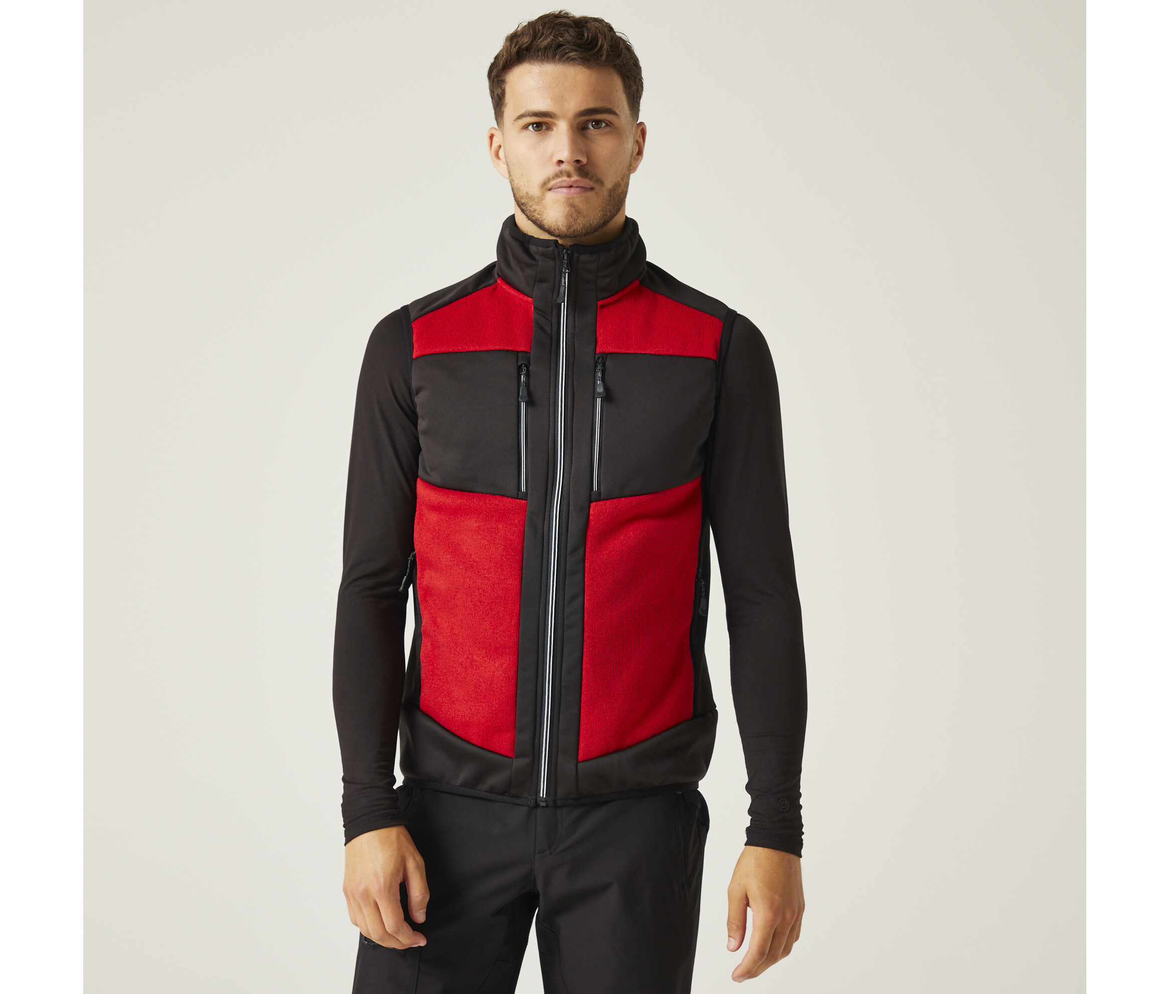 Softshells REGATTA E-VOLVE KNIT EFFECT STRETCH BODYWARMER voor bedrukking &amp; borduring