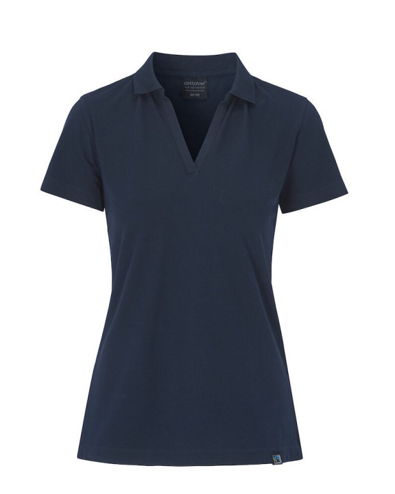 Polos personnalisable COTTOVER POLO STRETCH PIQUE FEMME - CERTIFIÉ GOTS
