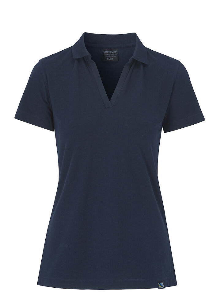 Polos personnalisable COTTOVER POLO STRETCH PIQUE FEMME - CERTIFIÉ GOTS