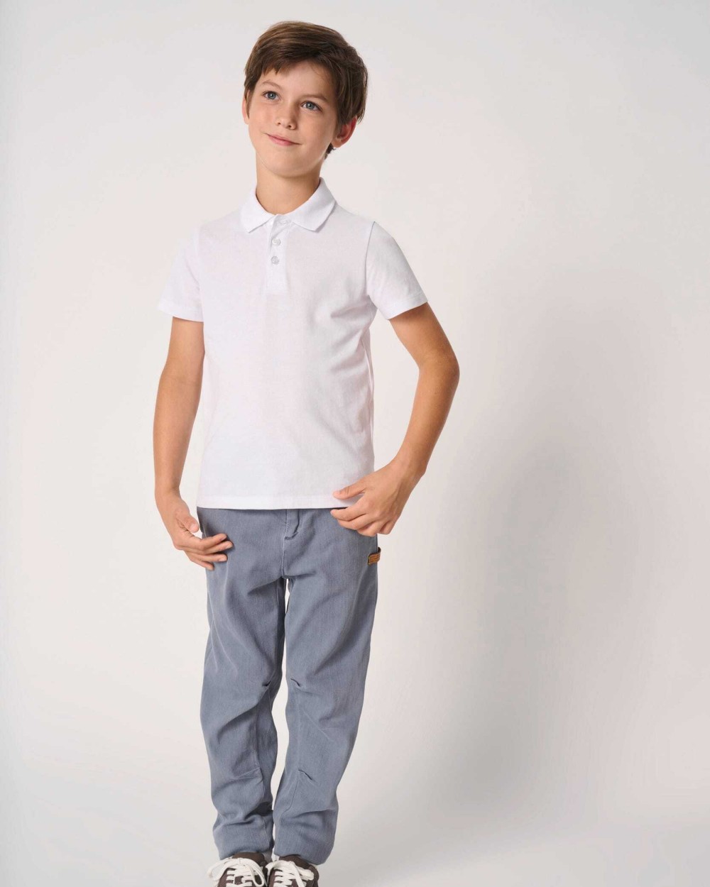 IDEAL BASIC BRAND Kinder Piqué-Poloshirt Poloshirts personalisierbar