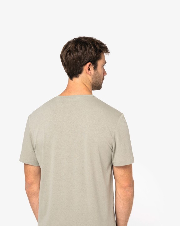 T-Shirts personnalisable SPASSO T-shirt écoresponsable en coton bio et lin unisexe