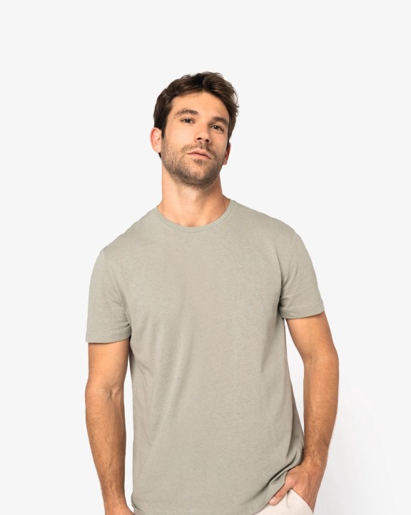 T-Shirts personnalisable SPASSO T-shirt écoresponsable en coton bio et lin unisexe