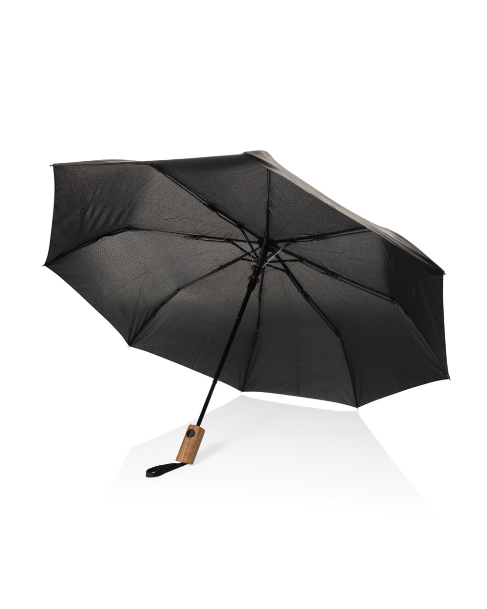 Parapluies personnalisable 4DO Mini parapluie 21" à ouverture auto en bois d'acacia Kaycey