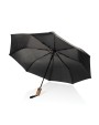 Paraplu's 4DO Kaycey 21" AWARE™ RPET Acaciahouten mini auto open paraplu voor bedrukking &amp; borduring