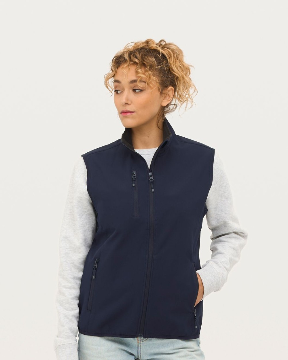 Vestes personnalisable SOL'S Women´s Falcon Zipped Softshell Bodywarmer