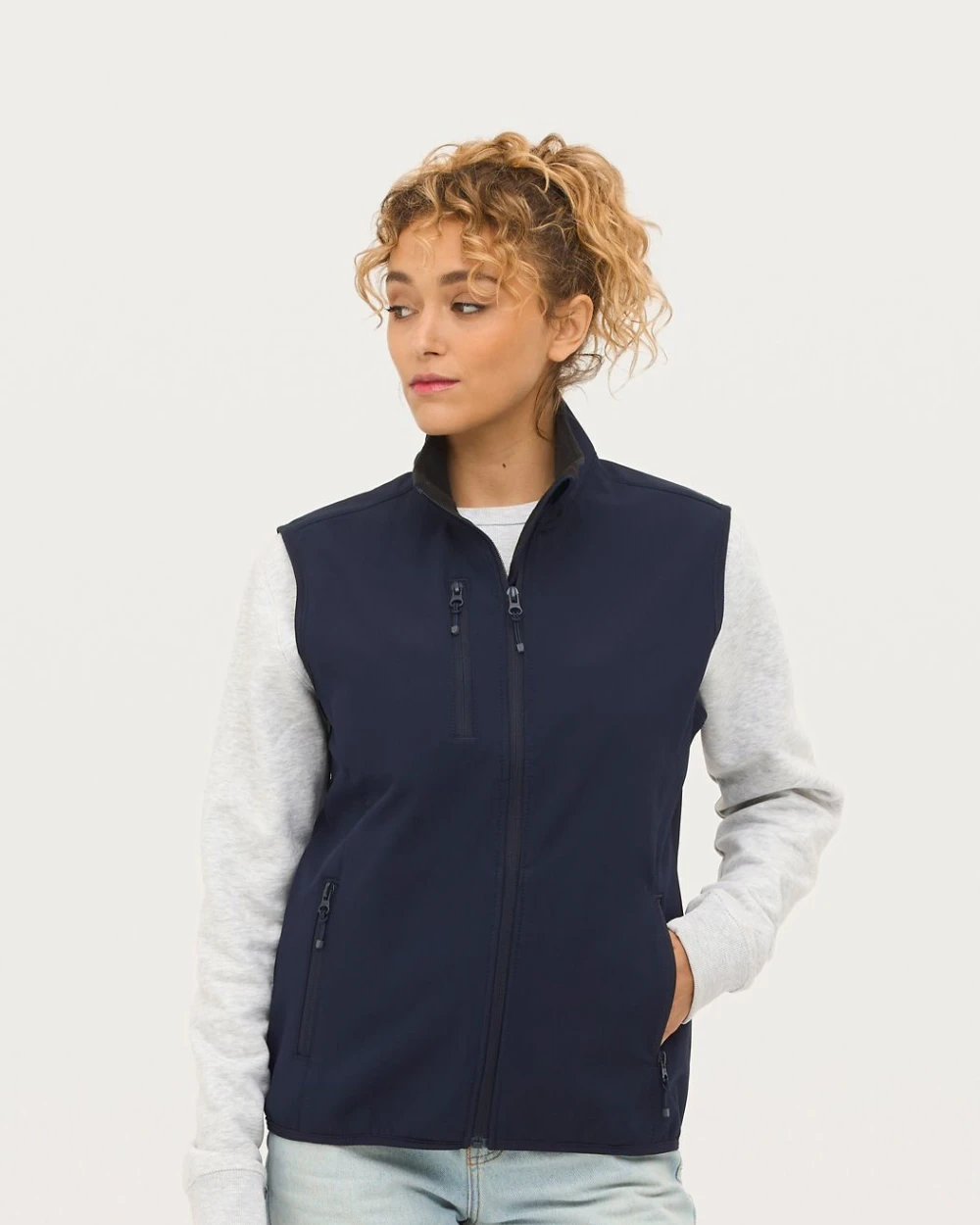Vestes personnalisable SOL'S Women´s Falcon Zipped Softshell Bodywarmer
