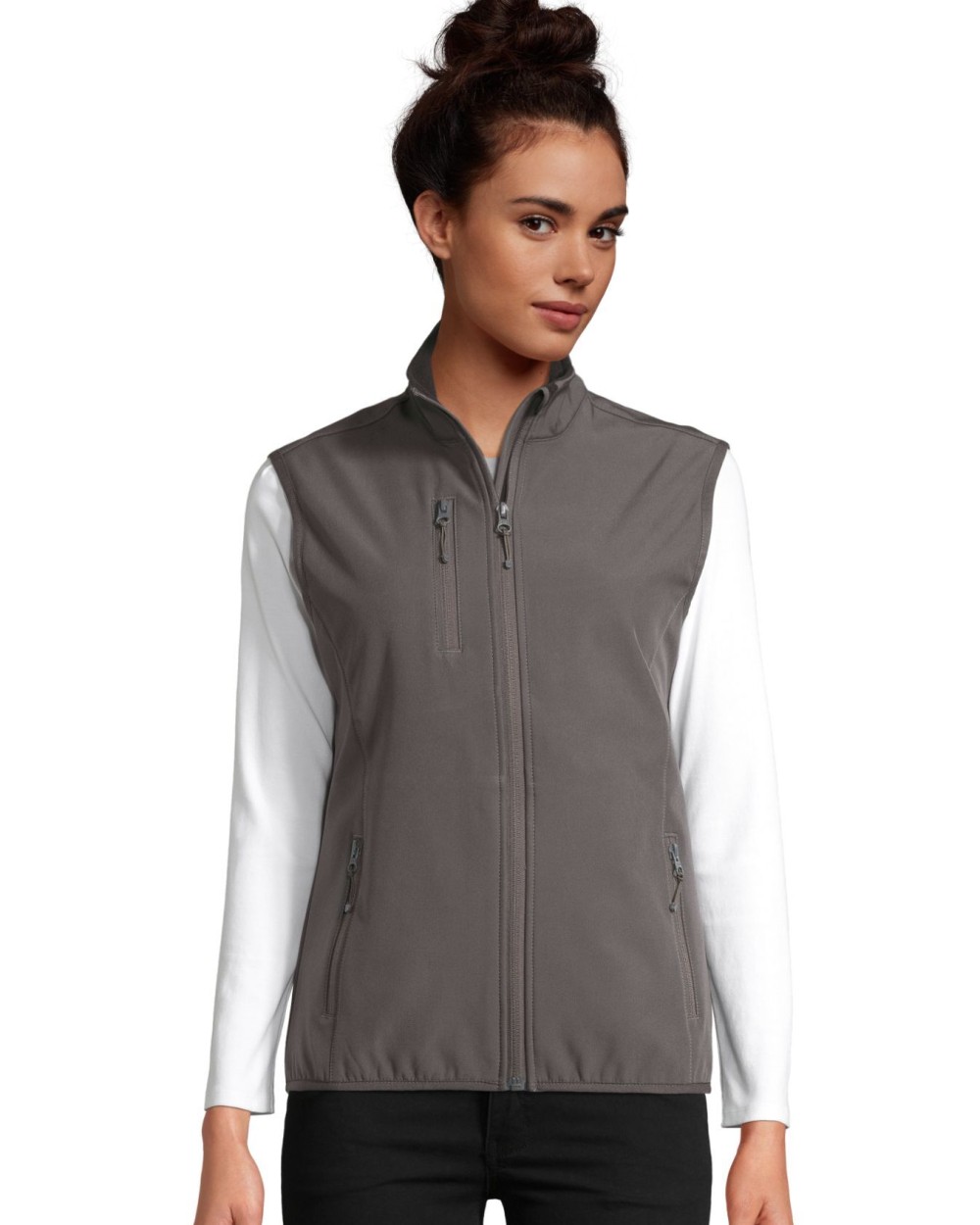 SOL'S Women´s Falcon Zipped Softshell Bodywarmer Jacken personalisierbar