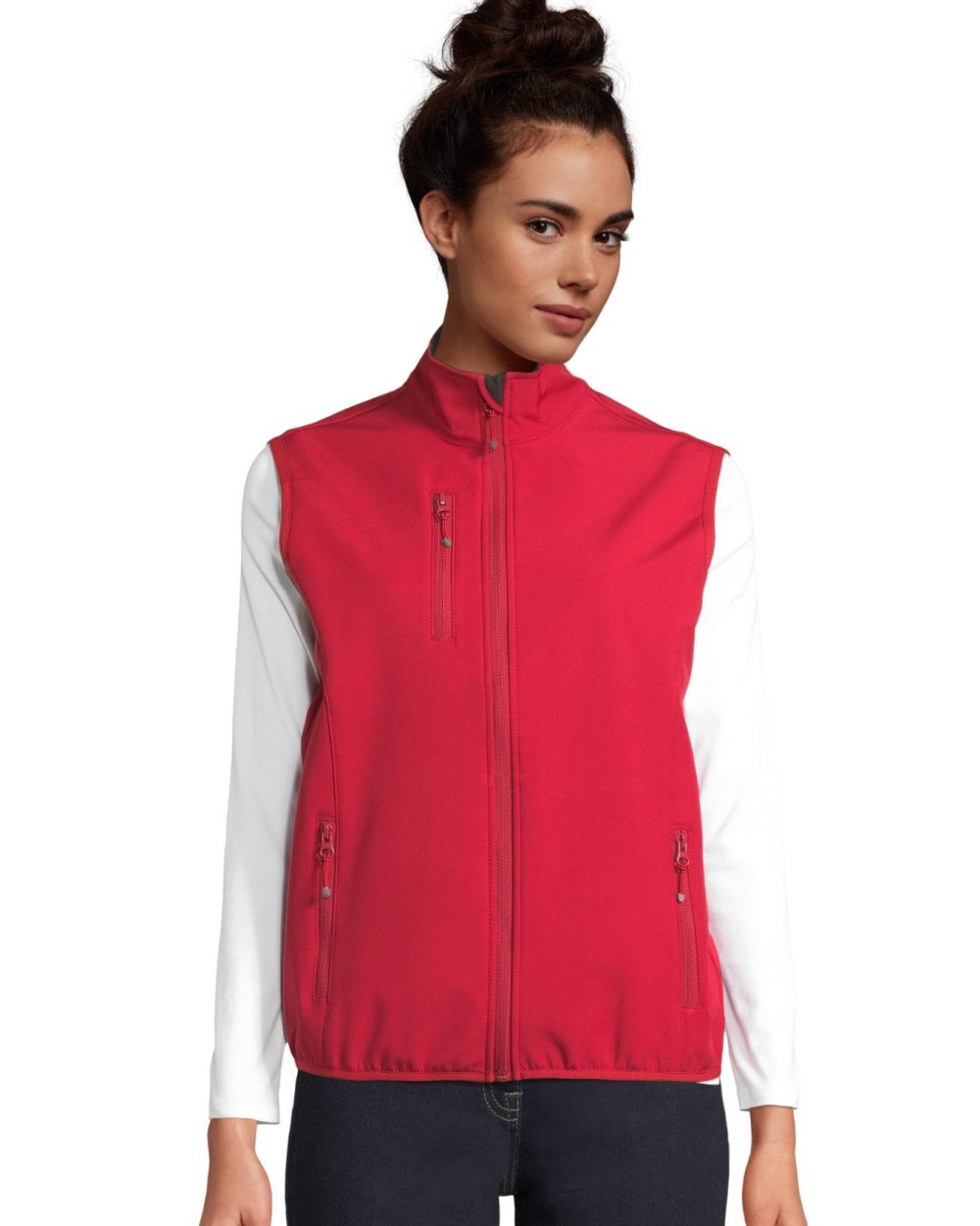 SOL'S Women´s Falcon Zipped Softshell Bodywarmer Jacken personalisierbar