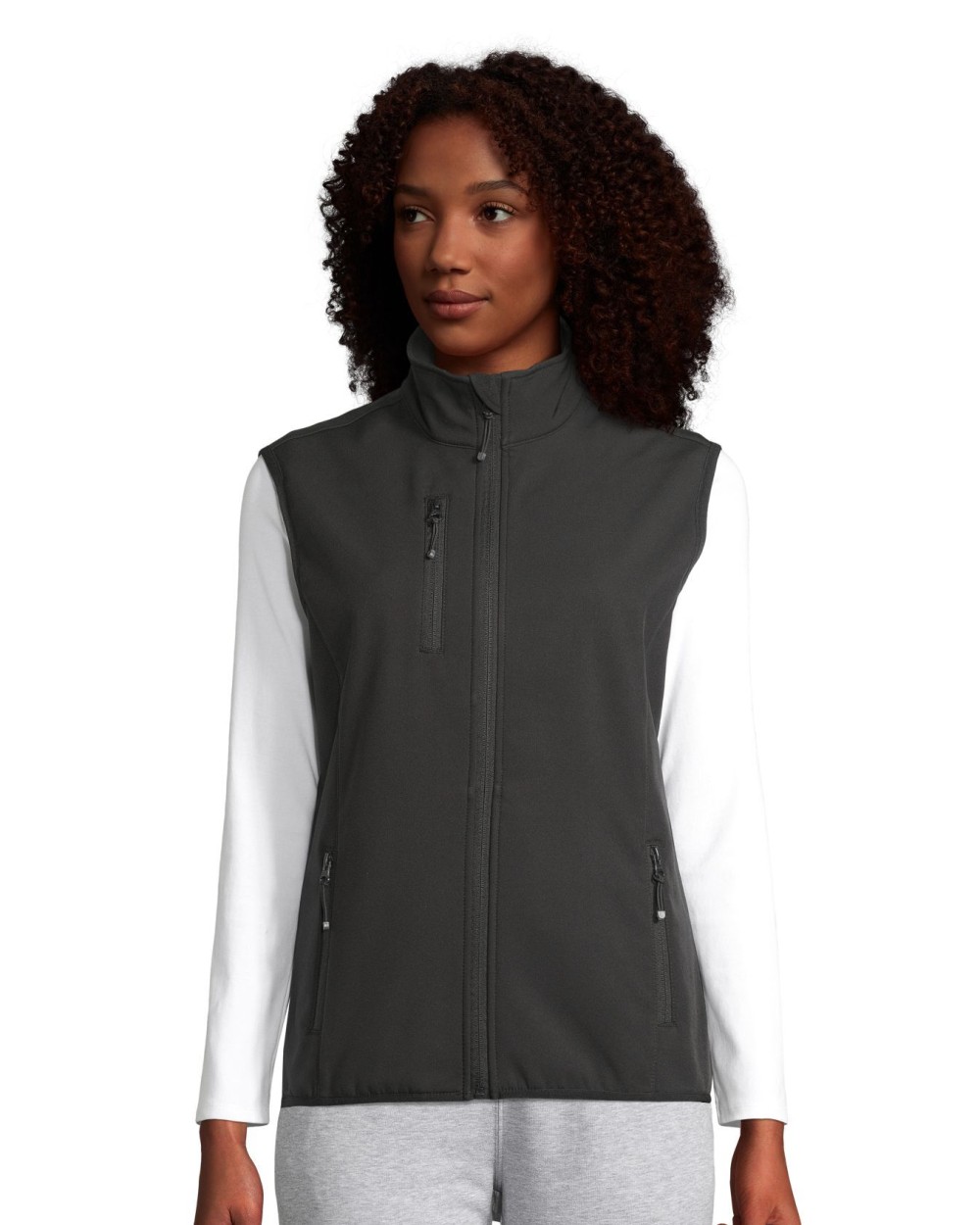 Vestes personnalisable SOL'S Women´s Falcon Zipped Softshell Bodywarmer