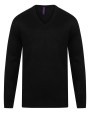 HENBURY Cashmere touch acrylic v-neck jumper Sweatshirts personalisierbar