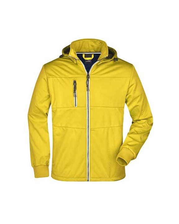 JAMES & NICHOLSON Men´s Maritime Softshell-Jacket Softshells personalisierbar