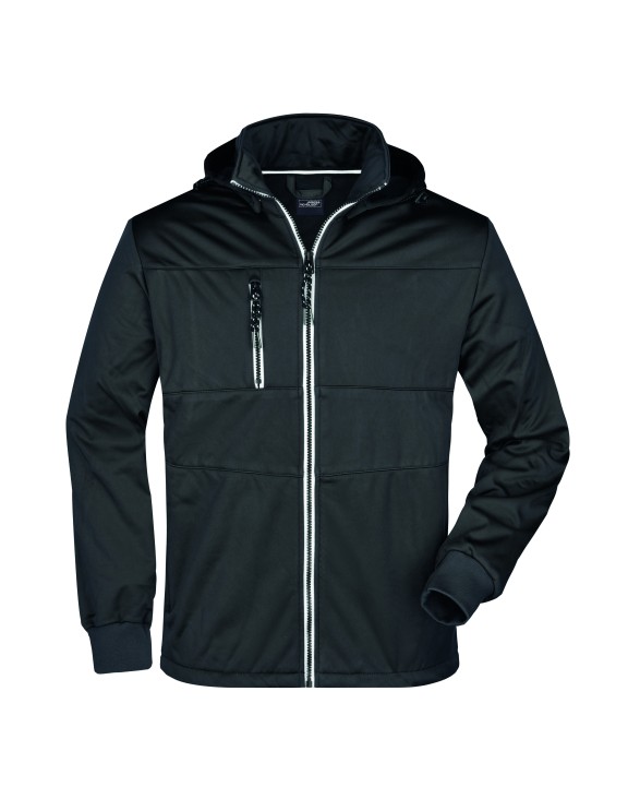 JAMES & NICHOLSON Men´s Maritime Softshell-Jacket Softshells personalisierbar
