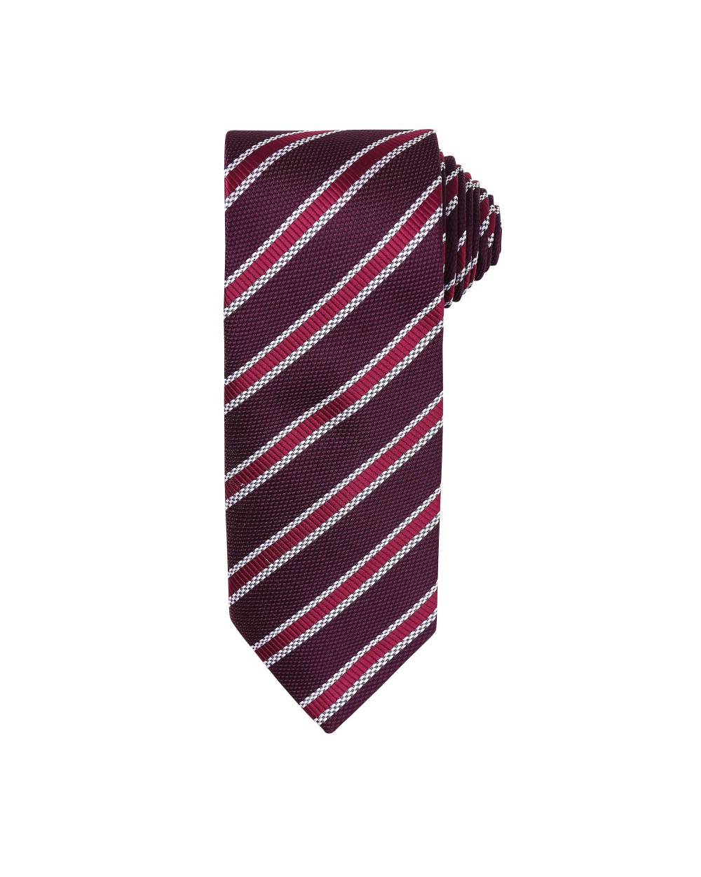 Bandanas, Foulards & Cravates personnalisable PREMIER Cravate rayée "Waffle"
