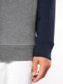 Sweat-shirts à personnaliser KARIBAN Sweat-shirt French Terry Bio bicolore col rond manches raglan homme 