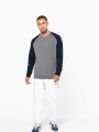 Sweat-shirts à personnaliser KARIBAN Sweat-shirt French Terry Bio bicolore col rond manches raglan homme 