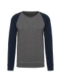 KARIBAN Sweat-shirt French Terry Bio bicolore col rond manches raglan homme /api/colors/261233a2-abd2-4ddf-aea2-753820b2d6a7 personnalisable