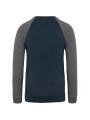 KARIBAN Sweat-shirt French Terry Bio bicolore col rond manches raglan homme /api/colors/f95912fb-0a34-4243-8db7-75ee62be38aa personnalisable