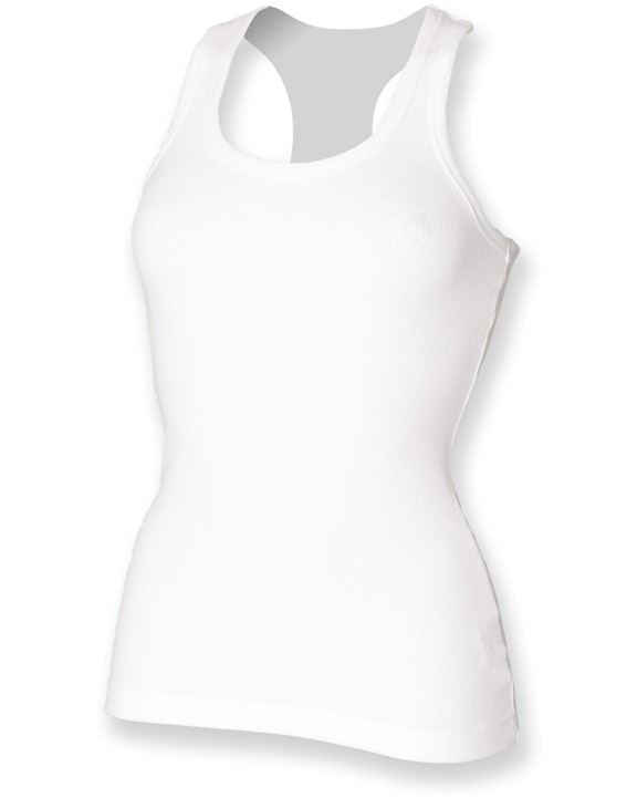 T-shirts SKINNIFIT Women's Stretch Racer-Back Tank voor bedrukking &amp; borduring