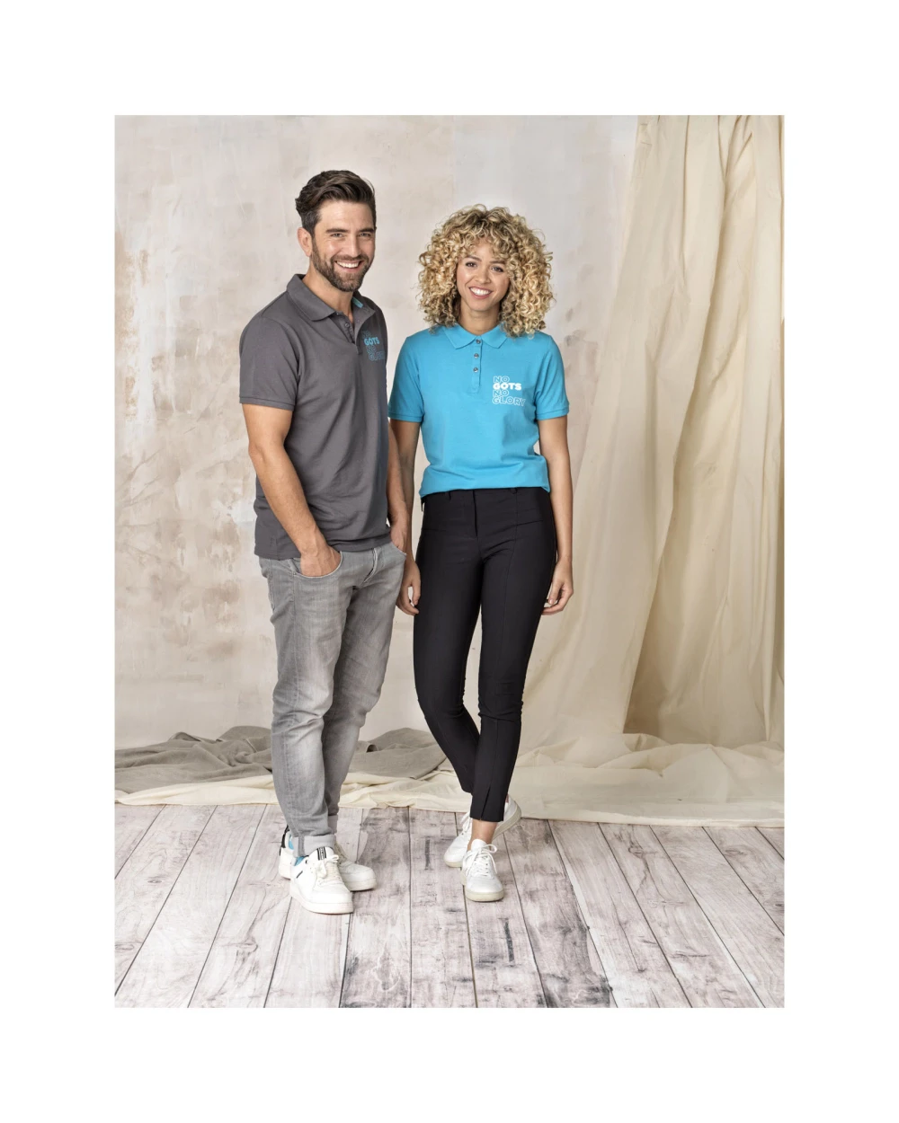 Polos personnalisable ELEVATE Polo bio recyclé manches courtes homme Beryl
