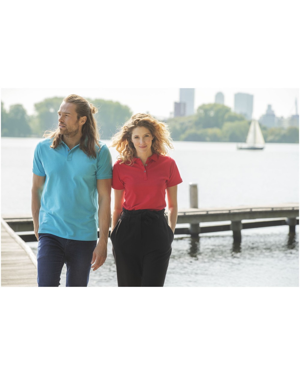 ELEVATE Beryl Poloshirt aus Bio-Recyclingmaterial für Herren Poloshirts personalisierbar
