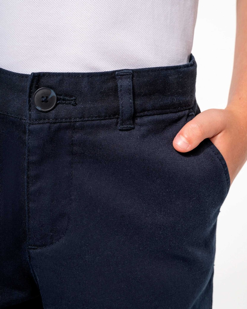 Bermuda's & Shorts KARIBAN Chinobermuda voor jongens voor bedrukking &amp; borduring