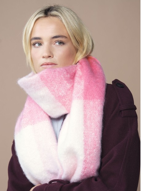 Écharpes à personnaliser BEECHFIELD FLUFFY CHECK SCARF 