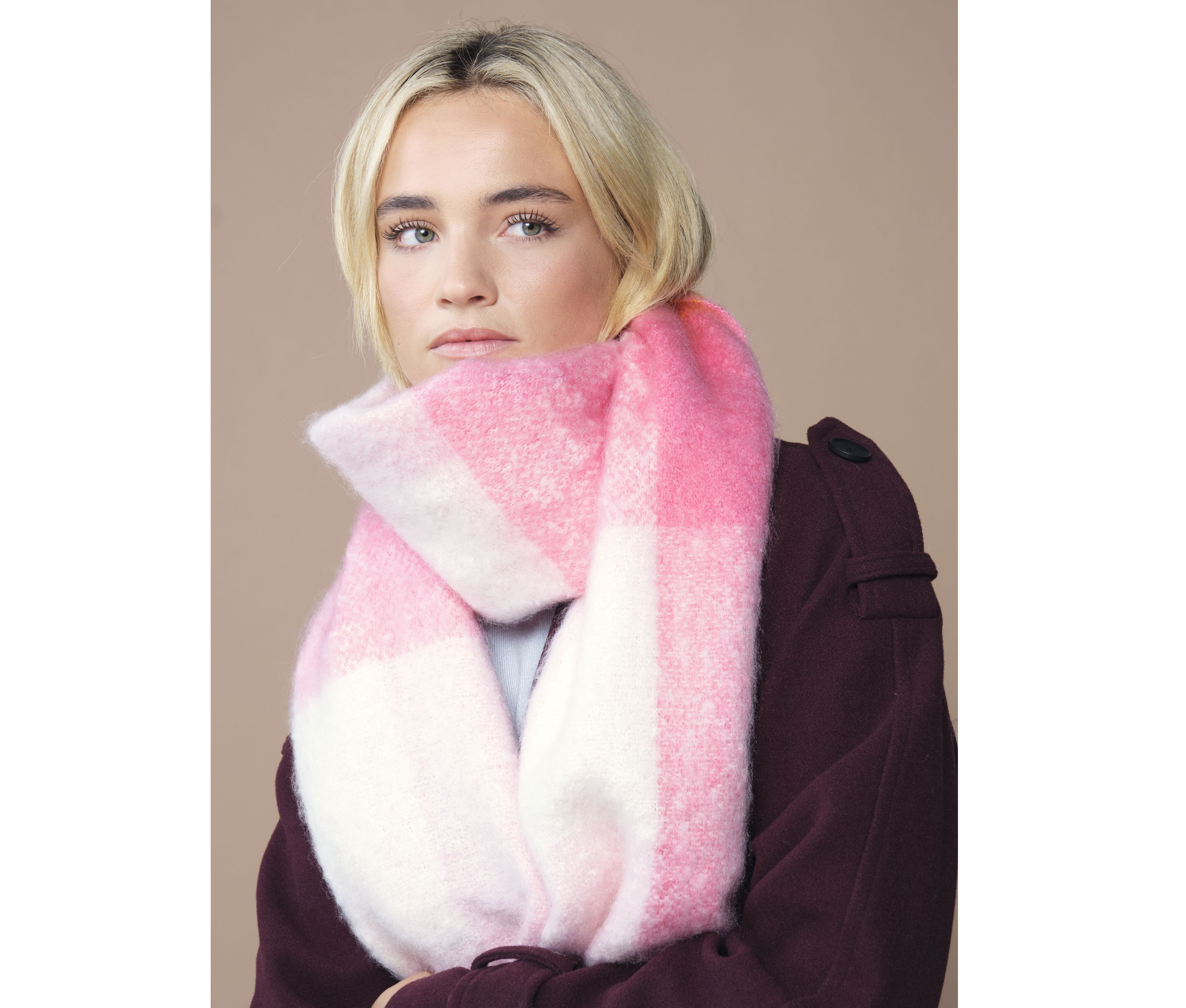 Écharpes personnalisable BEECHFIELD FLUFFY CHECK SCARF